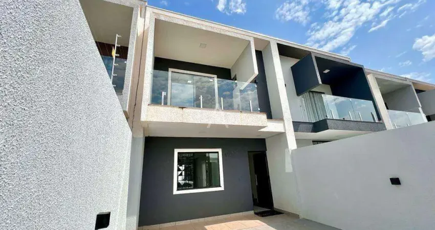 Sobrado á venda com 2 quartos sendo 1 suite no bairro floresta em cascavel - pr por r$ 415.000,00