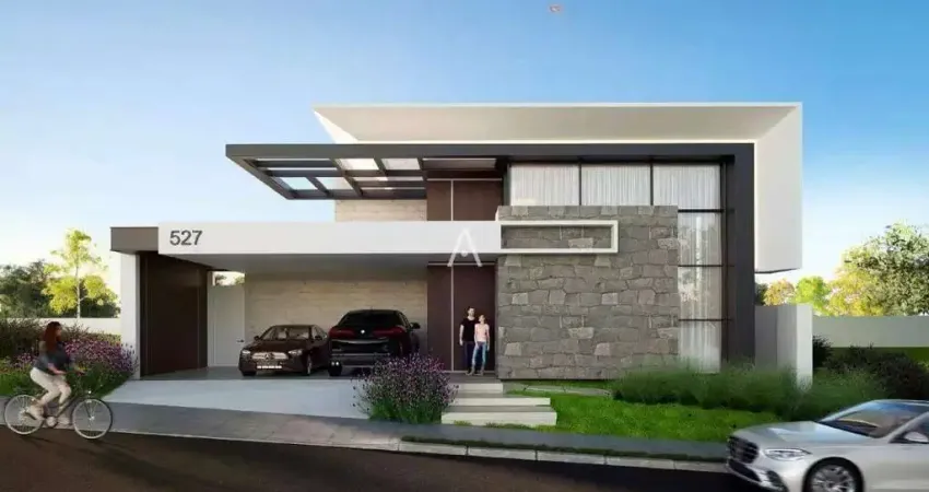 Casa à venda com 3 suítes e piscina, localizado no vitality home resort, em cascavel - pr., por r$ 2.640.000,00