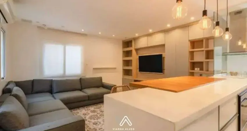 Apartamento mobiliado com 2 dormitórios à venda, 125m² por r$2.080.000 - comdomí