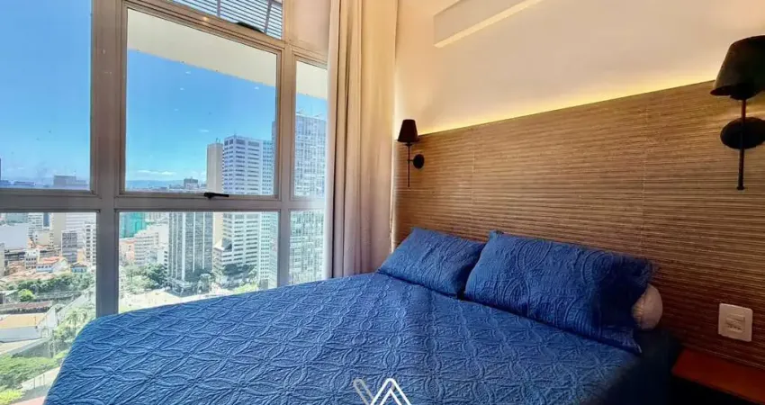 Apartamento mobiliado à venda – andar alto com vista livre | centro rj