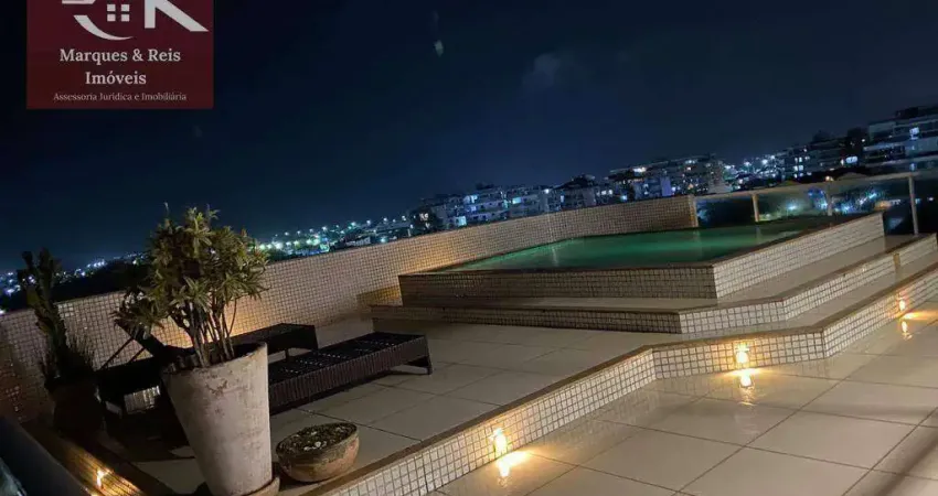 Cobertura com 4 dormitórios à venda, 340 m² por r$ 2.500.000,00 - braga - cabo frio/rj