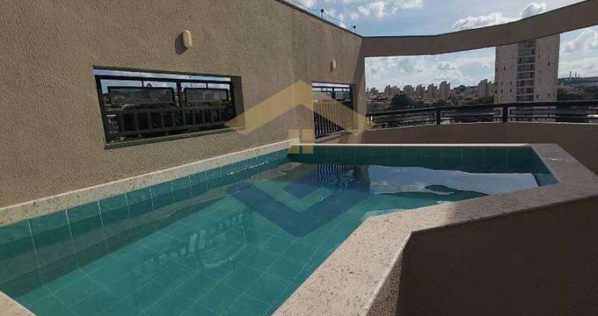 Cobertura p/ Alugar c/ 223 m², 2 Dorms, 1 Suíte, 2 Vagas de Garagem, Piscina - Condomínio Residencial Primavera - Vila Guarani /Retiro *Em Breve*