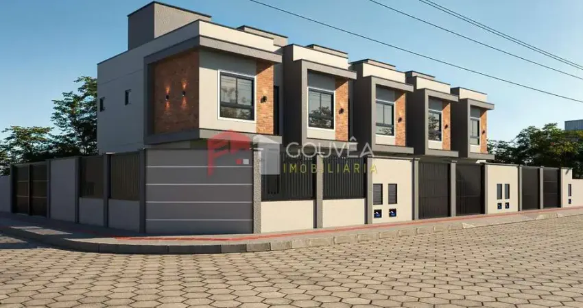 Sobrado geminado para venda em navegantes, gravatá, 2 dormitórios, 2 suítes, 3 banheiros, 1 vaga