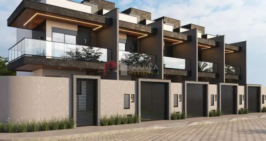 Sobrado geminado para venda em navegantes, centro, 2 dormitórios, 2 suítes, 3 banheiros, 1 vaga