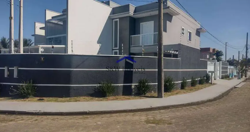 Sobrado com 3 quartos, jardim regina, itanhaém - r$ 600 mil, cod: 129