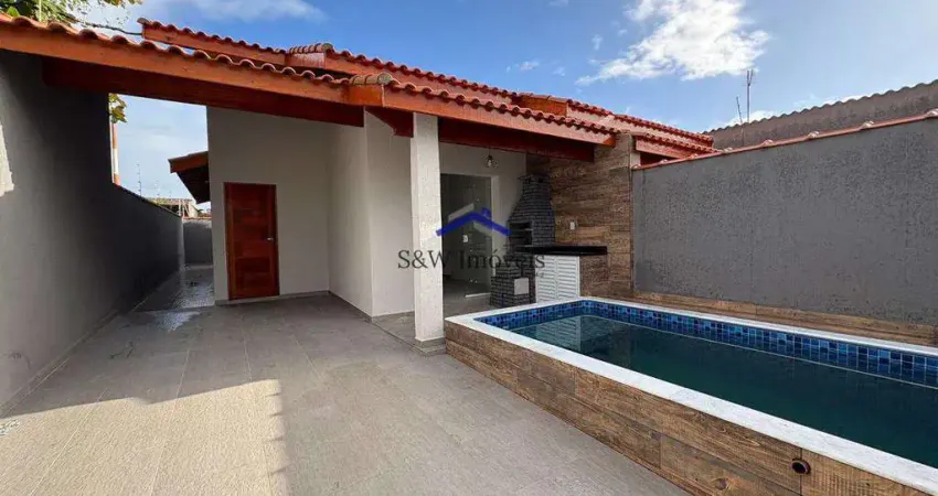 Casa com 2 quartos, nova itanhaém, itanhaém - r$ 350 mil, cod: 462