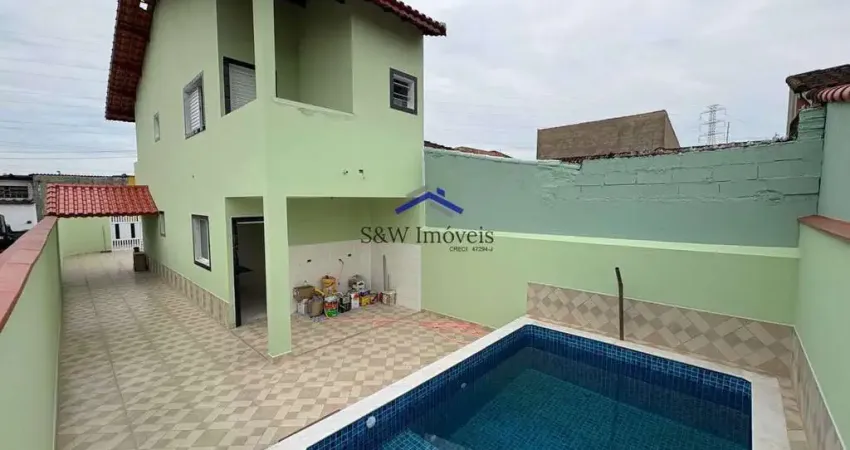 Sobrado com 2 quartos, santa eugênia, mongaguá - r$ 490 mil, cod: 520