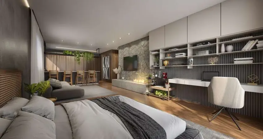 VENHA SER DONNO DESSE STUDIO COM TERRAÇO NO KOBRASOL