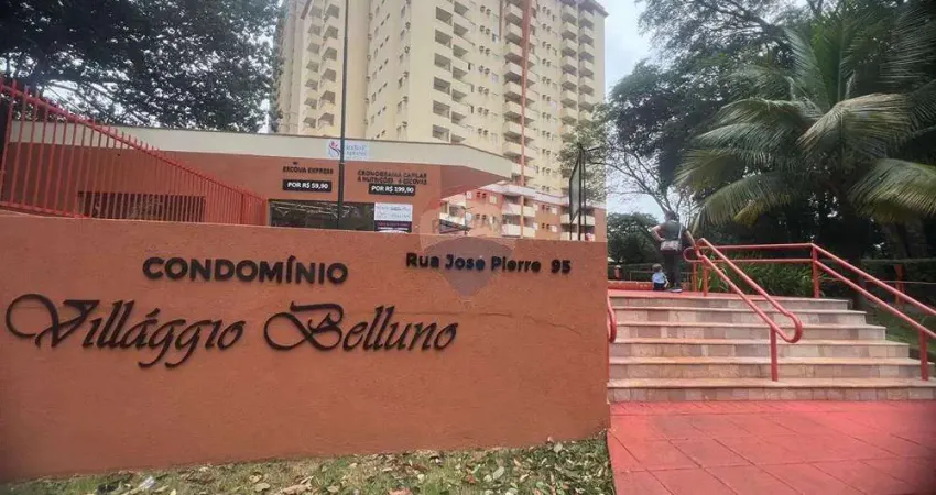 Apartamento de 1 quarto Edifício Villaggio Belluno, Ribeirânia,  Ribeirão Preto.