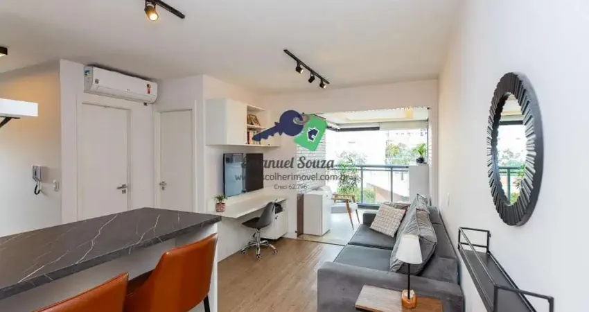 Apartamento para Venda em São Paulo, Brooklin, 1 dormitório, 1 banheiro, 1 vaga