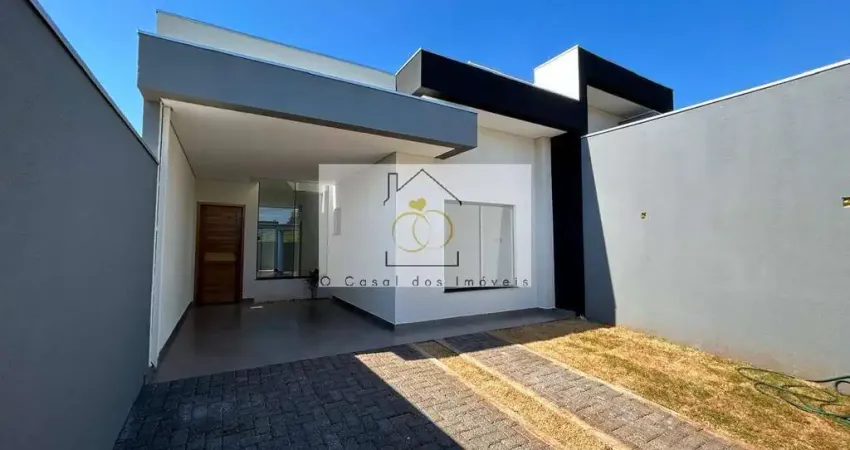 Casa Moderna na Gleba Esperança – 3 Quartos e Churrasqueira Integrada