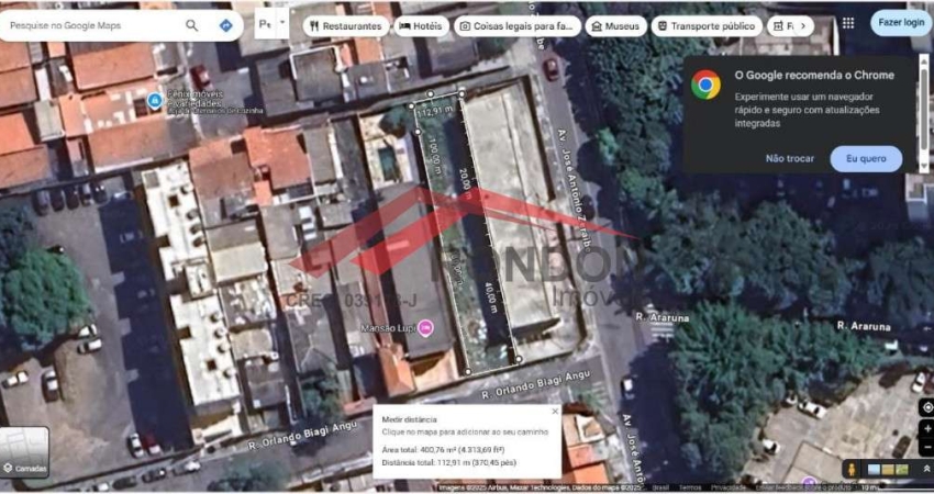 Terreno 400 m² próximo ao Hospital Bom Clima 8,00 x 50,00