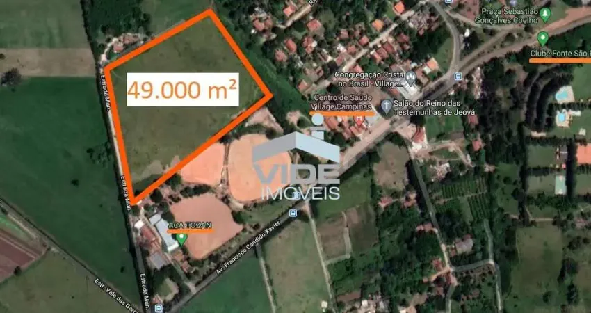 ÁREA PLANA À VENDA EM CAMPINAS, 49.000 M², REGIÃO DO VILLAGE CAMPINAS