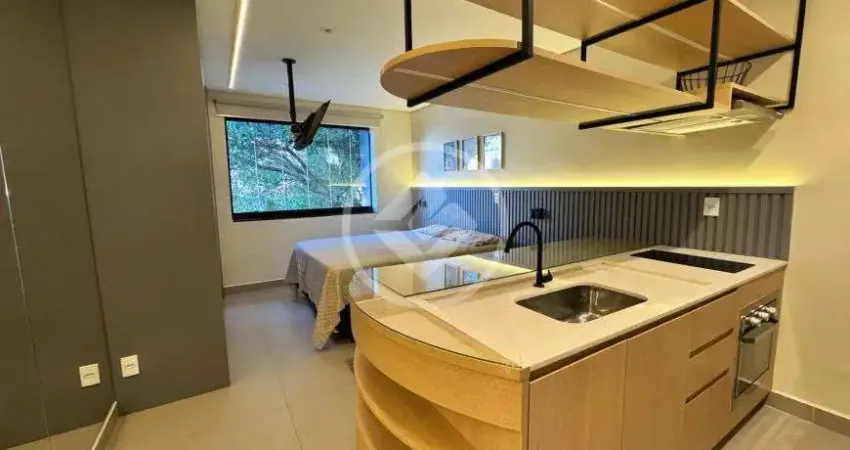 Alugo studio mobiliado e decorado, 33m², moema índios codigo: 151462