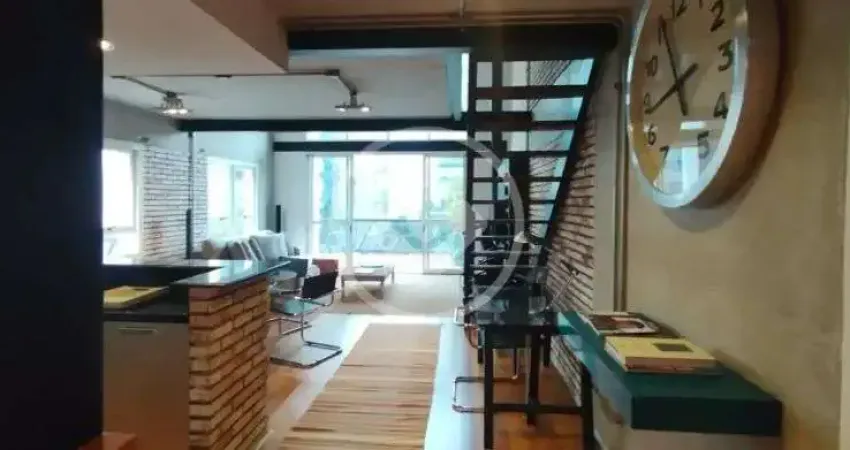 Apartamento loft 130 m², 2 suítes, 2 vagas, 3 banheiros | itaim bibi | locação com mobília codigo: 1