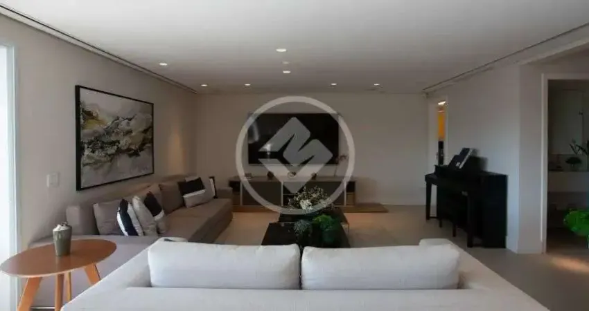 Campo belo - condomínio domani, apartamento mobiliado a venda de 258m² com 3 suítes, 4 banheiros, 4