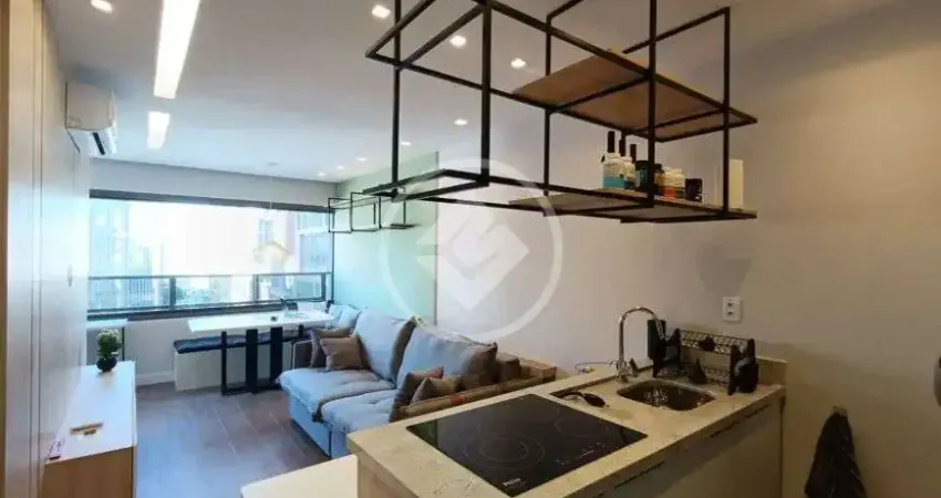 Apartamento para venda, 44 m², 1 suíte, mobiliado e decorado, 1 vaga de garagem, itaim bibi. codigo: