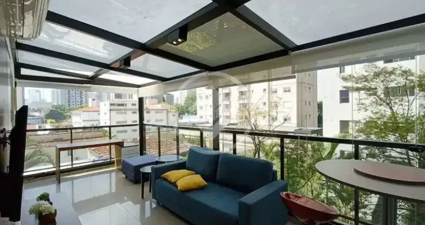 Alugo apartamento garden, mobiliado, 54m², 1 suíte, 2 banheiros, 1 vaga de garagem, vila olímpia cod