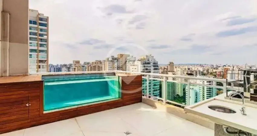 Vendo cobertura luxuosa duplex no brooklin 280m² 3 suítes 4 vagas codigo: 56361