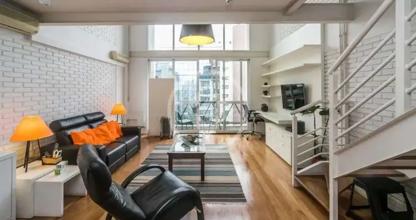 Apartamento loft 112 m², 2 suíte, 2 vagas | depósito | itaim bibi | locação mobiliado codigo: 87981