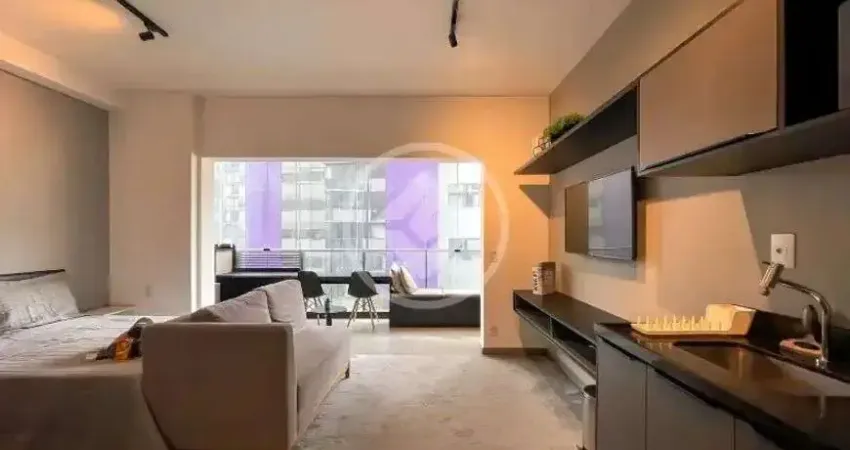 Studio 36 m², sala e dormitório integrados, 1 banheiros | mobiliado | pinheiros | venda/locação codi