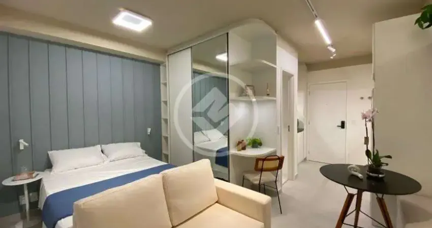 Apartamento studio á venda na vila olímpia mobiliado e decorado codigo: 91850