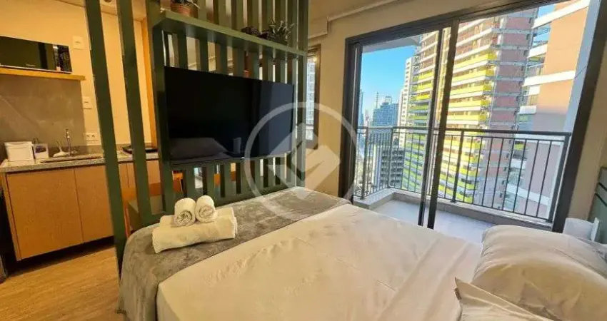 Studio de 25m² localizado no brooklin a 5 minutos da estação com lazer completo e varanda codigo: 13