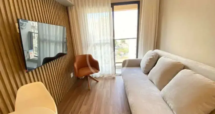 Alugo 1 dormitório mobiliado com varanda e 1 vaga rotativa - ao lado do metro brooklin codigo: 14449