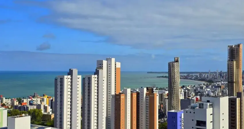 Apartamento com vista mar e com 3 quartos próximo ao parque parahyba, bairro aeroclube.
