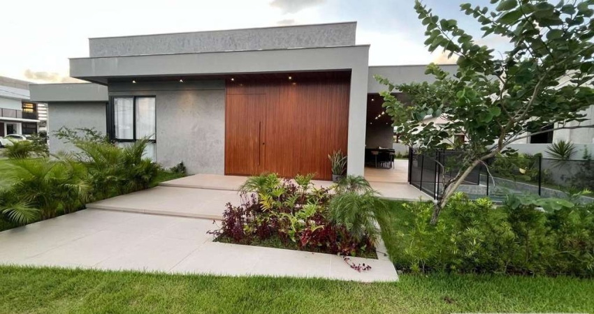 Casa luxuosa com 4 suítes e área de lazer privativa em condomínio fechado no bairro de Intermares