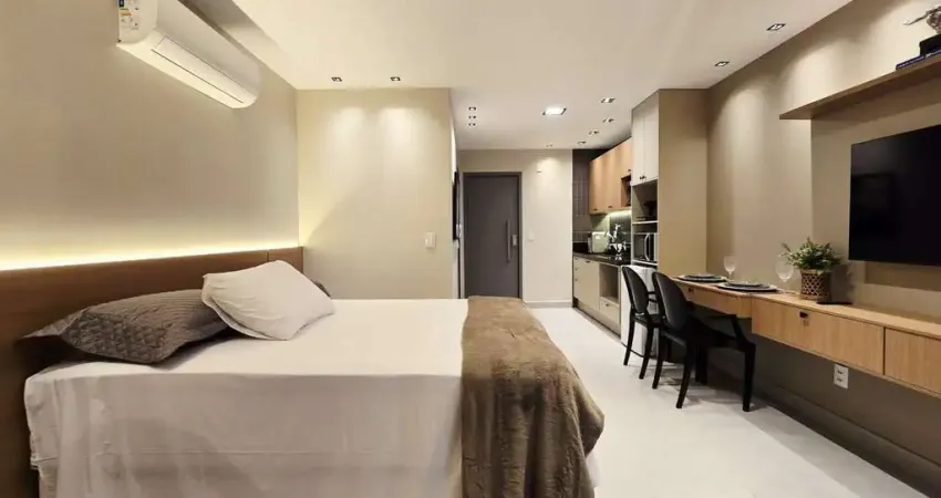Flat novo mobiliado com 27 m² e vista para o mar, em ótima localização no bairro de Manaíra