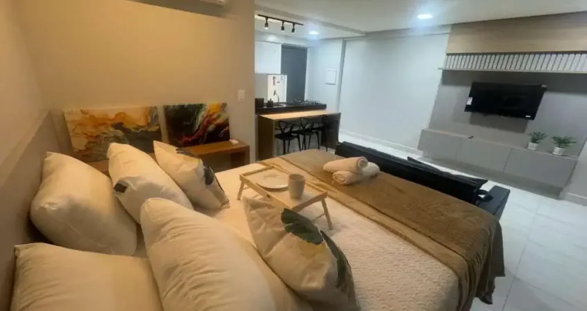 Apartamento todo mobiliado com 42 m² e 1 quarto em prédio seminovo próximo da praia no cabo branco