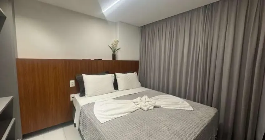 Flat todo mobiliado com 30 m² na beira mar da praia do cabo branco