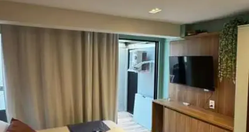 Flat térreo pé na areia todo mobiliado com 24 m² na beira mar do jardim oceania