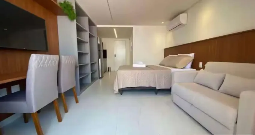 Flat todo mobiliado com 32 m² e vista para o mar na beira mar da praia do cabo branco