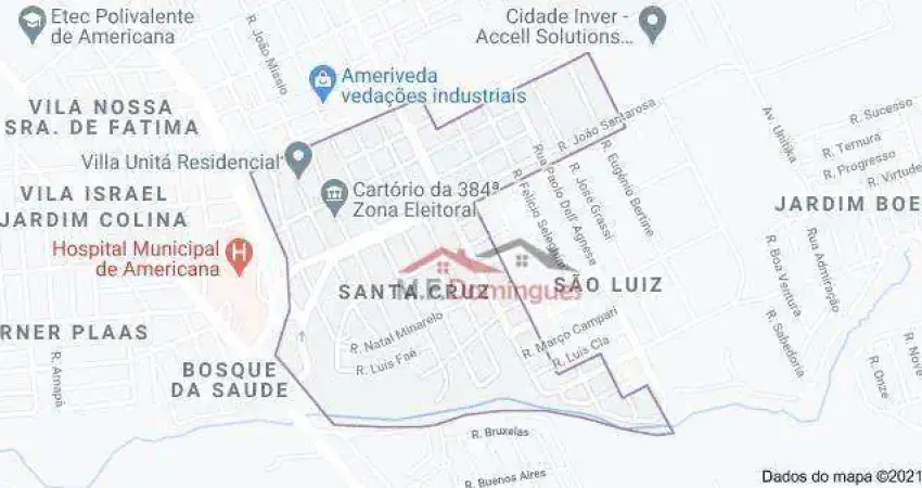 Terreno à venda, 360 m² por R$ 288.000,00 - Santa Cruz - Americana/SP