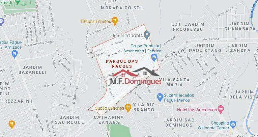 Terreno à venda, 300 m² por R$ 320.000,00 - Parque das Nações - Americana/SP