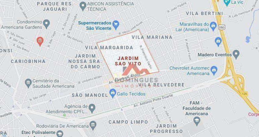 Casa com 2 dormitórios à venda por R$ 424.000,00 - Jardim São Vito - Americana/SP
