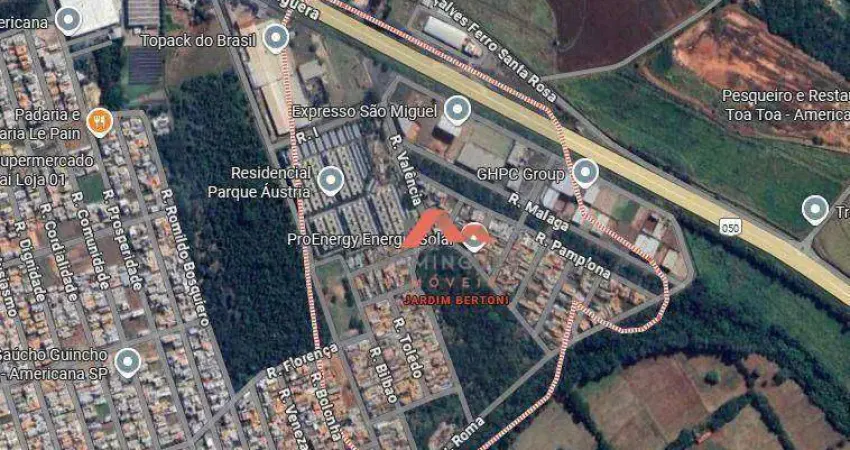 Terreno à venda, 168 m² por r$ 170.000 - jardim bertoni - americana/sp