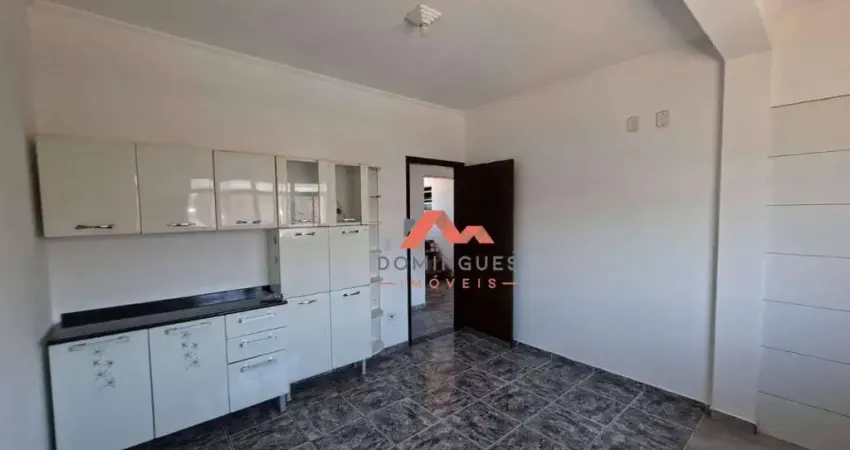 Casa sobreloja com 2 dormitórios para alugar, 60 m² por r$ 1.840/mês - santa cruz - americana/sp