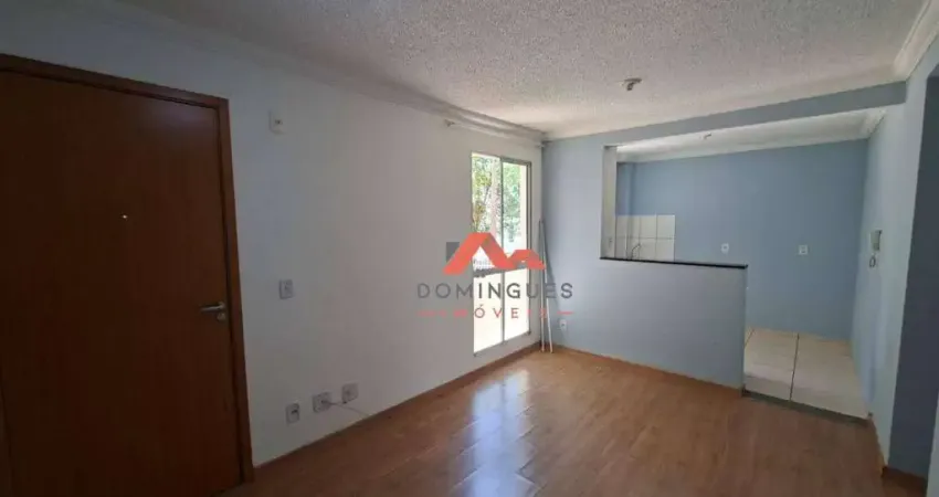 Apartamento com 2 dormitórios para alugar, 45 m² por r$ 1.253,00/mês - jardim bertoni - americana/sp