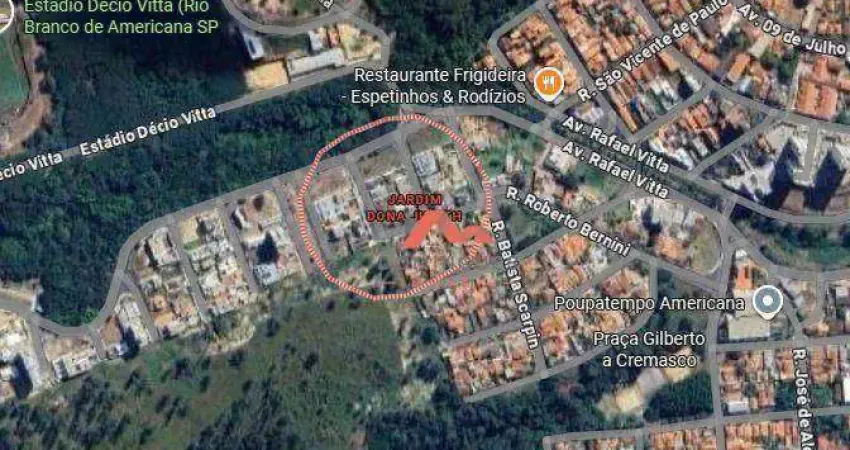 Terreno para alugar, 316 m² por r$ 850,00/mês - jardim dona judith - americana/sp