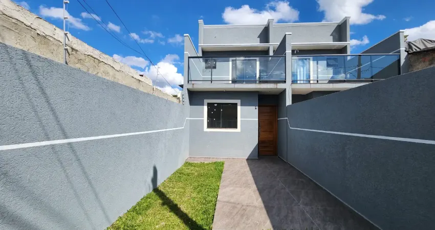 Realize seu sonho! sobrado com 3 quartos e suíte no ganchinho financiamento, facilitado pelo minha casa minha vida!