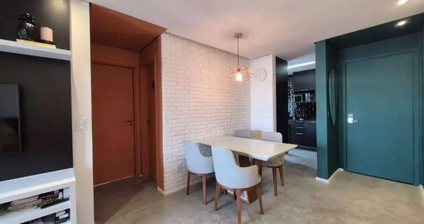 Apartamento com 2 dormitórios à venda, 52 m²  - Vila Scarpelli - Santo André/SP