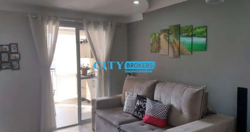 Apartamento à venda 56m ², 2 salas com varanda gourmet, cozinha, banheiro, lavanderia e 2 quartos, edifício porfírio no jardim itapegica em guarulhos