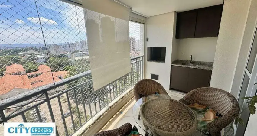 Apartamento mobiliado para locação com 133m², 3 quartos, 4 banheiros, 2 vagas no bairro ipiranga