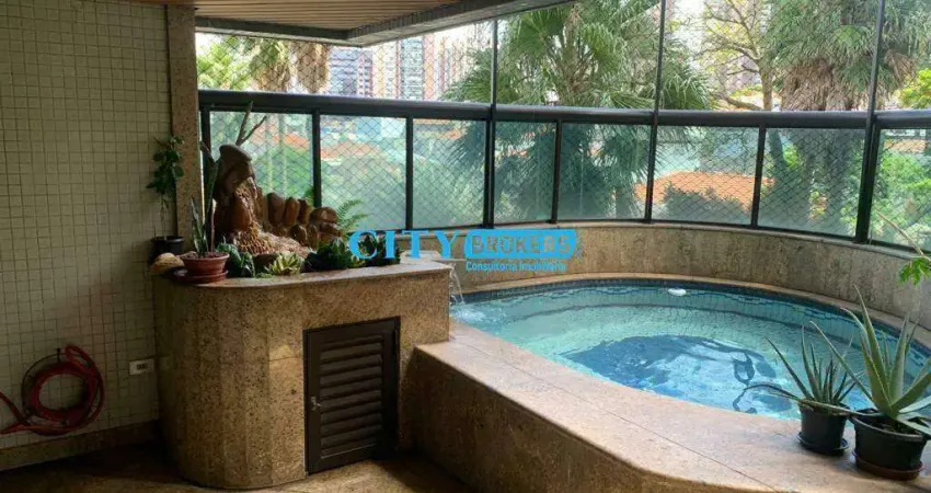 Apartamento vende ou alugar c/ 4 suítes, com 6 dormitórios, 5 vagas, 378m² jardim anália franco-são paulo - sp