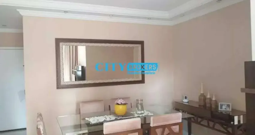 Apartamento á venda com 78 m², 3 dormitórios, 2 vagas no jardim monte kemel zona oeste