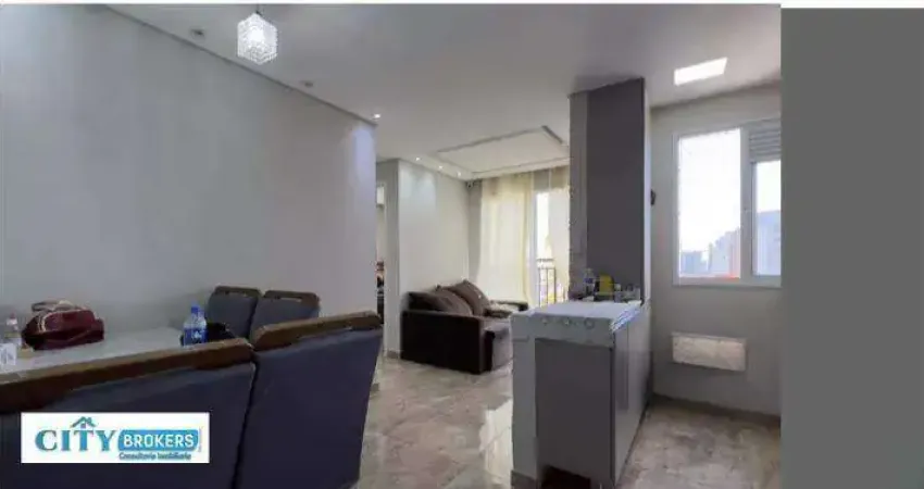 Apartamento 42m², com 2 quartos, 1 vaga de garagem para locação na vila endres, guarulhos, sp.