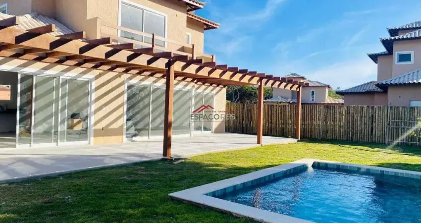 Casa de condomínio à venda no forno, 4 suítes com piscina privativa .